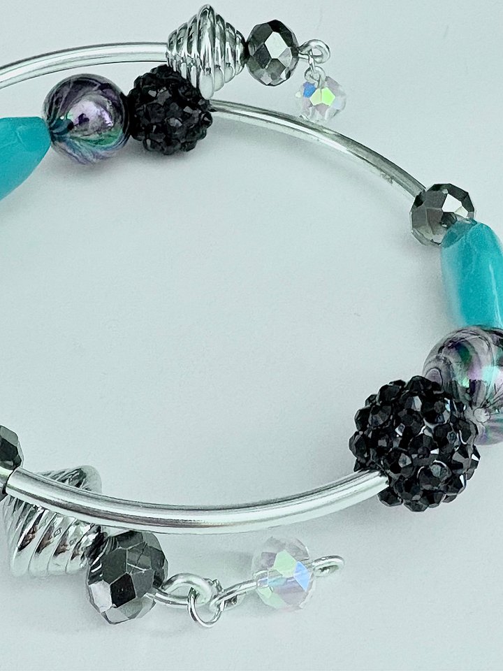 MFD-00072 | Handmade 8.25" Coil Bracelet | Coastal Charm Jewelry | by Monique Faella Designs™ product image (1)