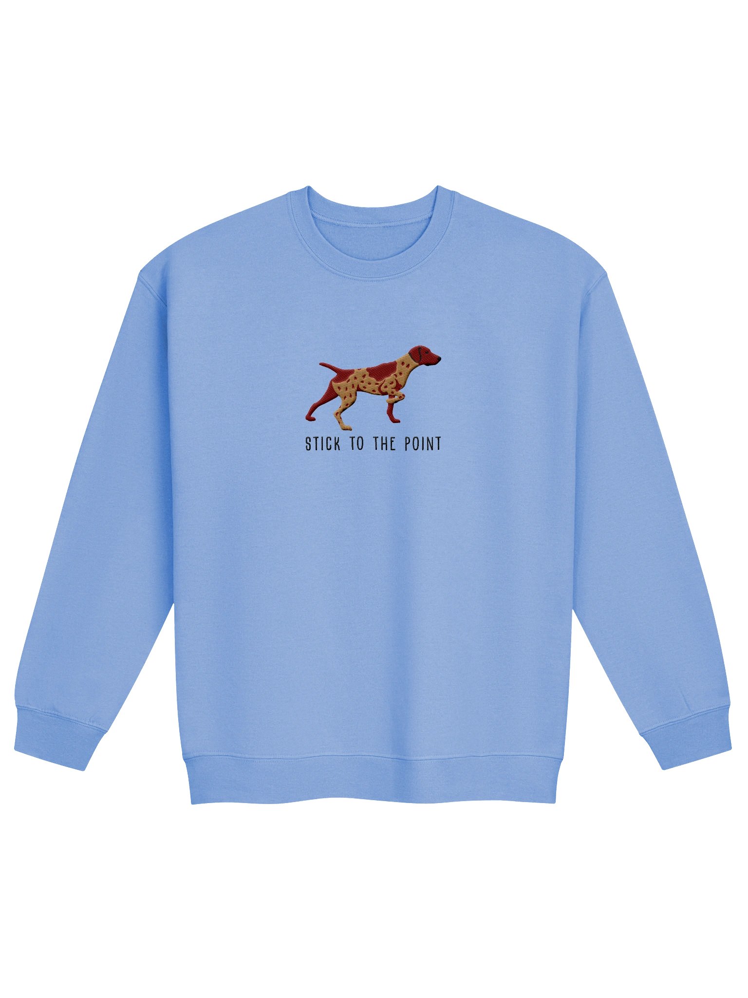 Stick to the Point Sweatshirt (Embroidered) of a German Shorthaired Pointer(Liver Roan) product image (4)