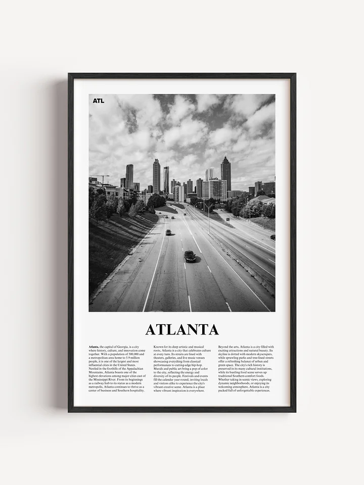 Atlanta 03 Newspaper Poster product image (1)