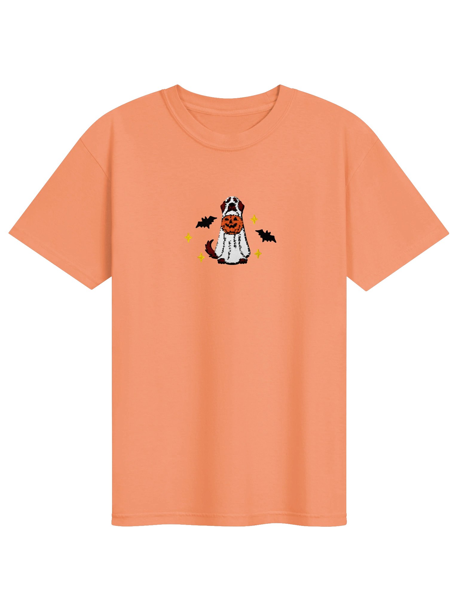 Halloween Flat-Coated Retriever(Liver) Embroidered T-Shirt product image (25)