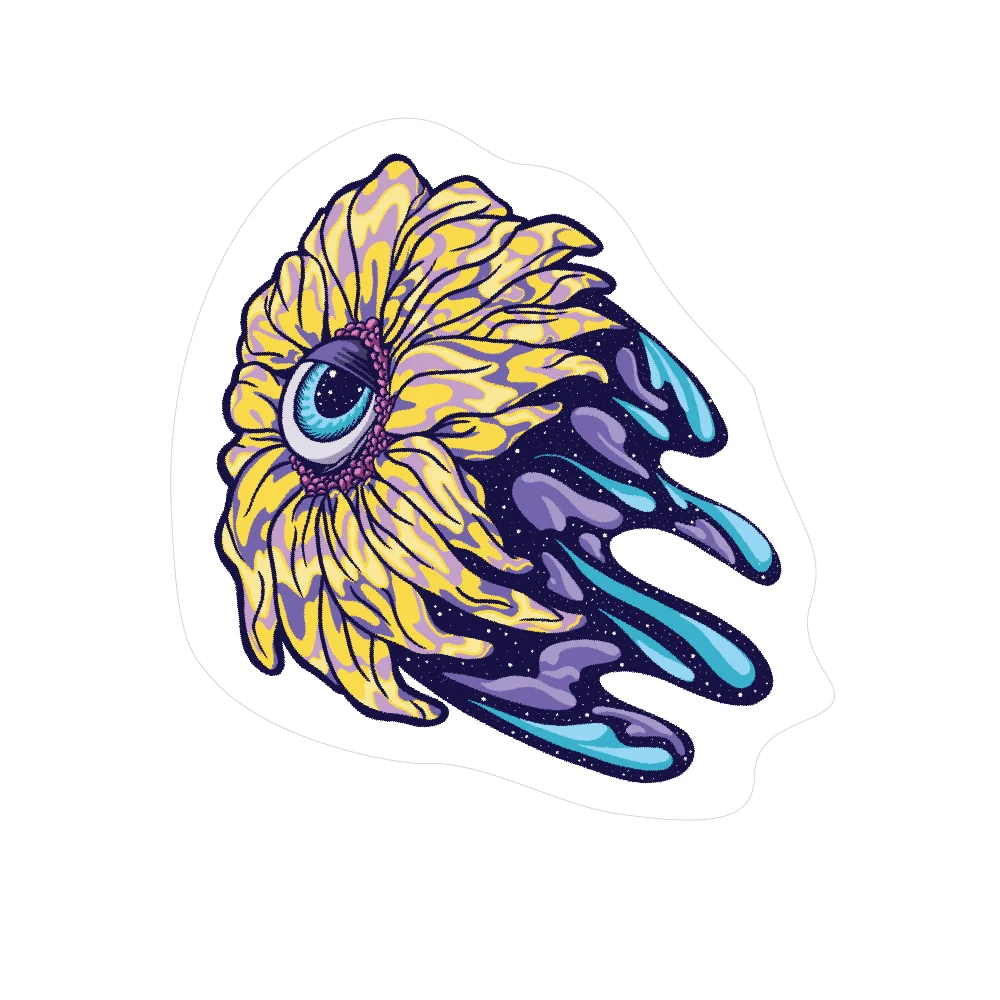 Space Flower Sticker product image (1)