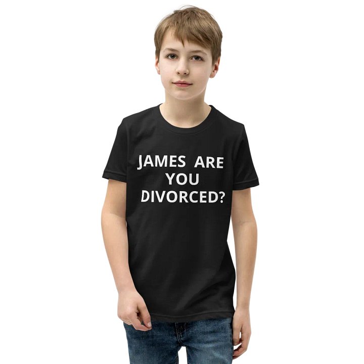 PRIS-JAMES ARE YOU DIVORCED?-Bella+Canvas Youth Short Sleeve T-Shirt product image (1)