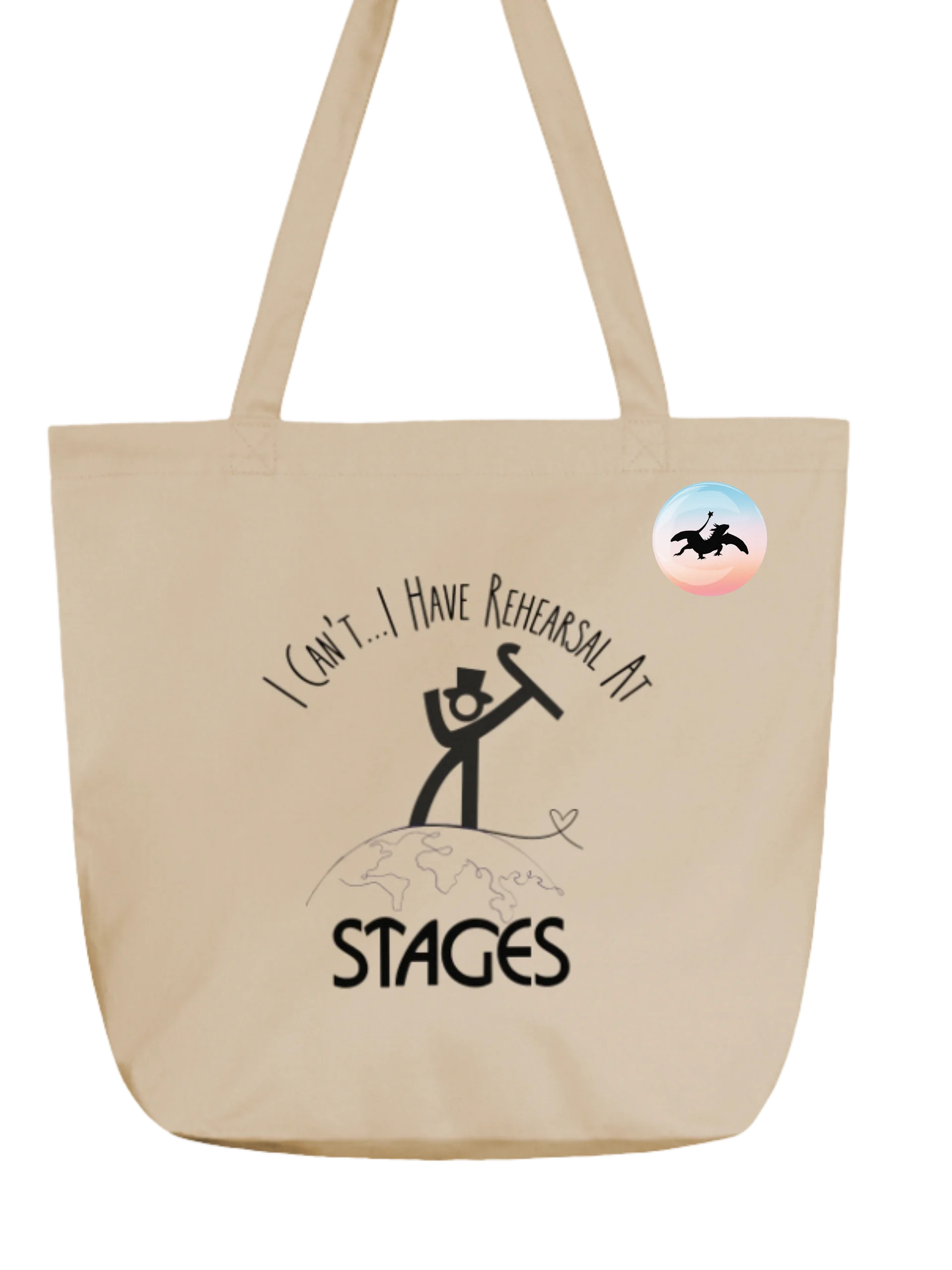 Eco-Friendly Tote Bag Oyster with Stages Logo product image (3)