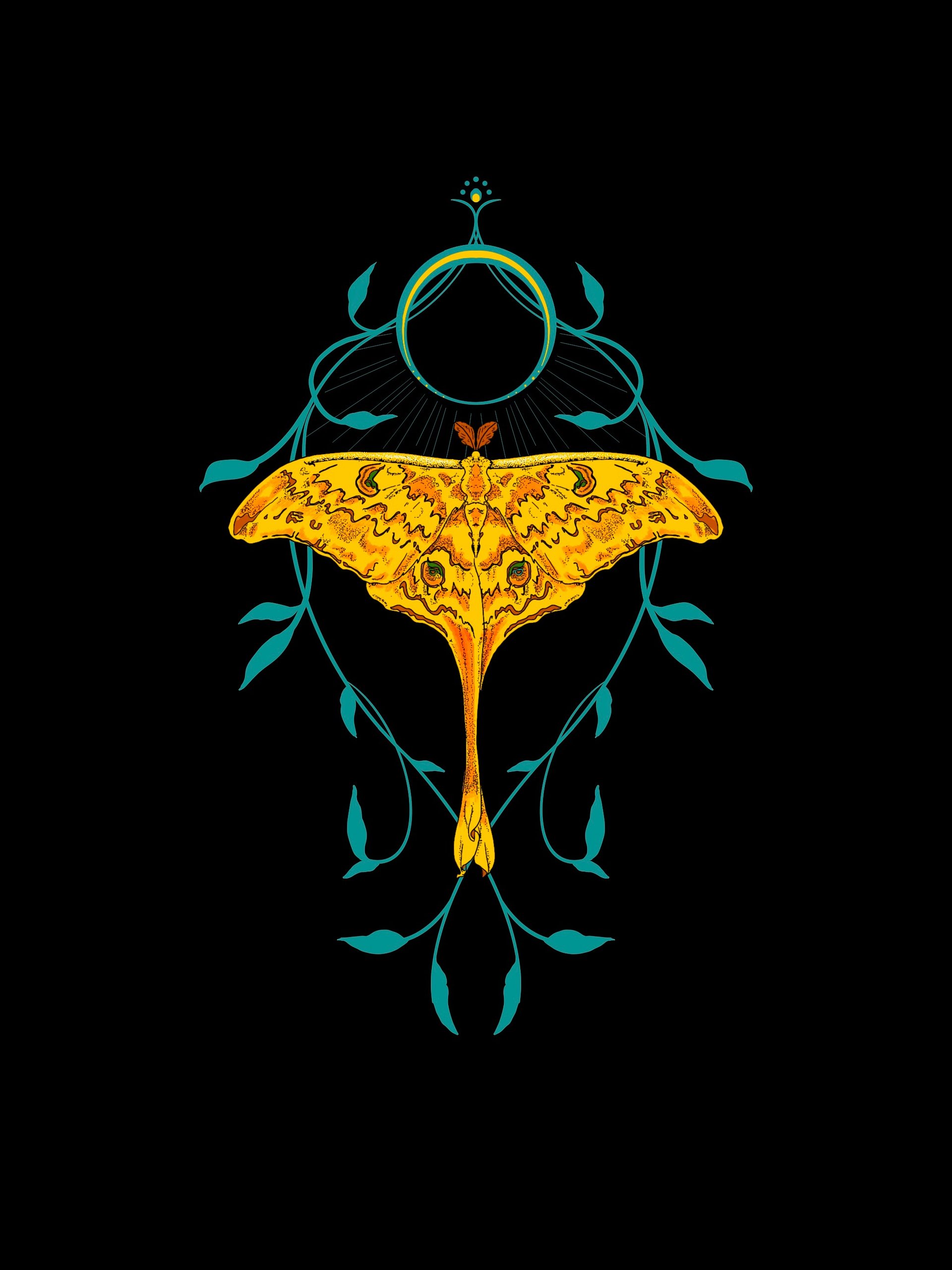 Celestial Moth Emblem Muscle Tank product image (3)