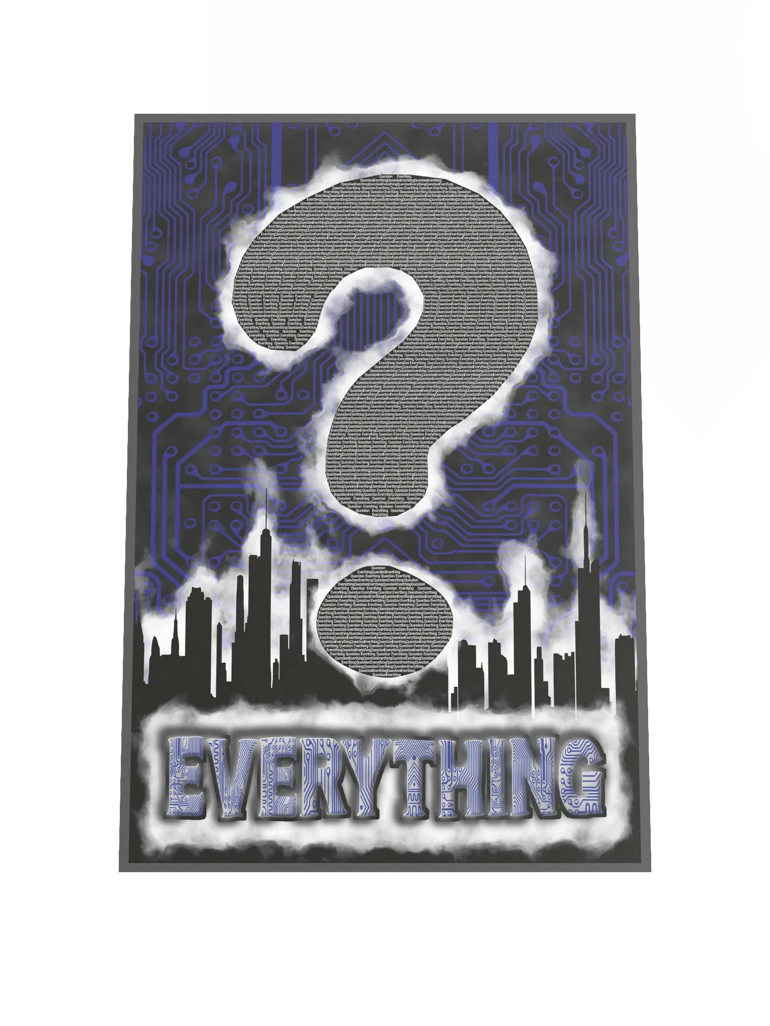 Question Everything Poster – Thought-Provoking Typography Wall Art product image (1)