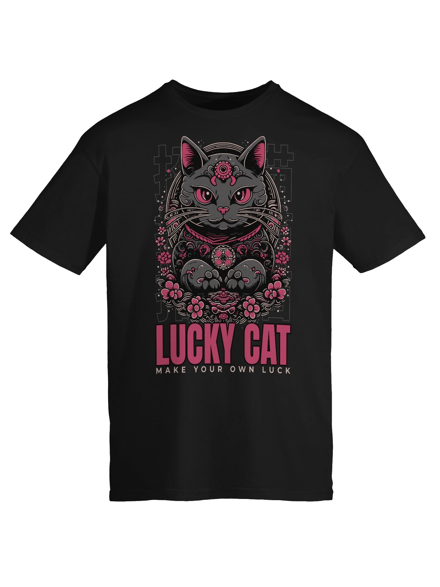 Lucky Cat Make Your Own Luck T-Shirt - Gildan Softstyle product image (6)
