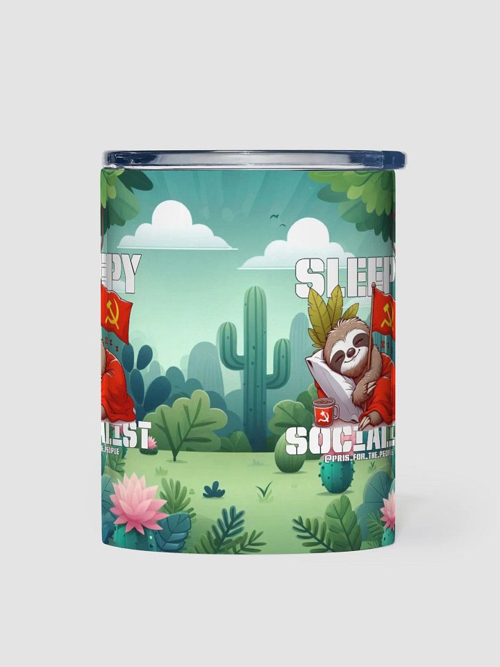 Sleepy Socialist 10oz Stainless Steel Tumbler product image (1)