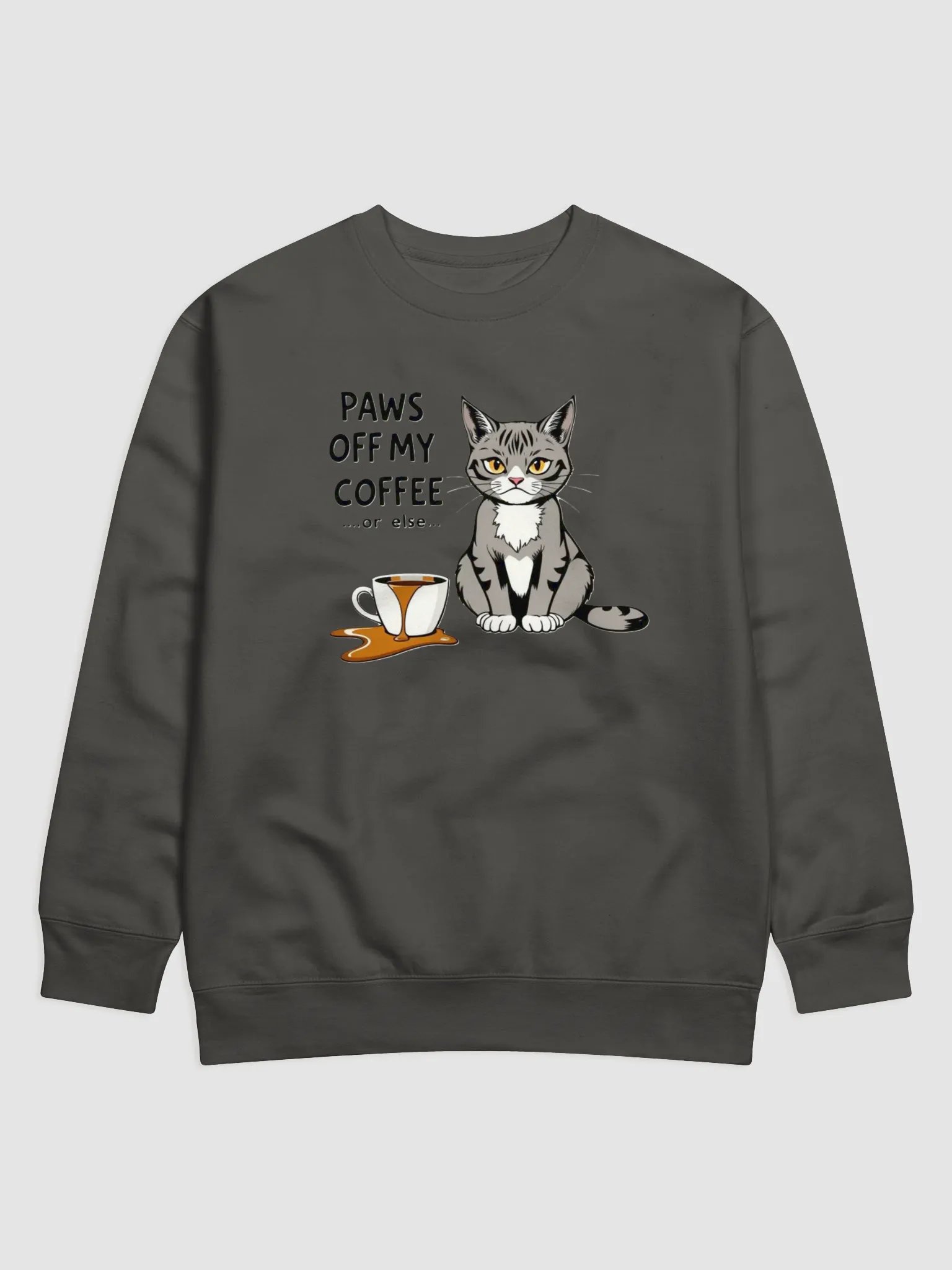 Grumpy Cat Coffee Warning Sweatshirt product image (4)