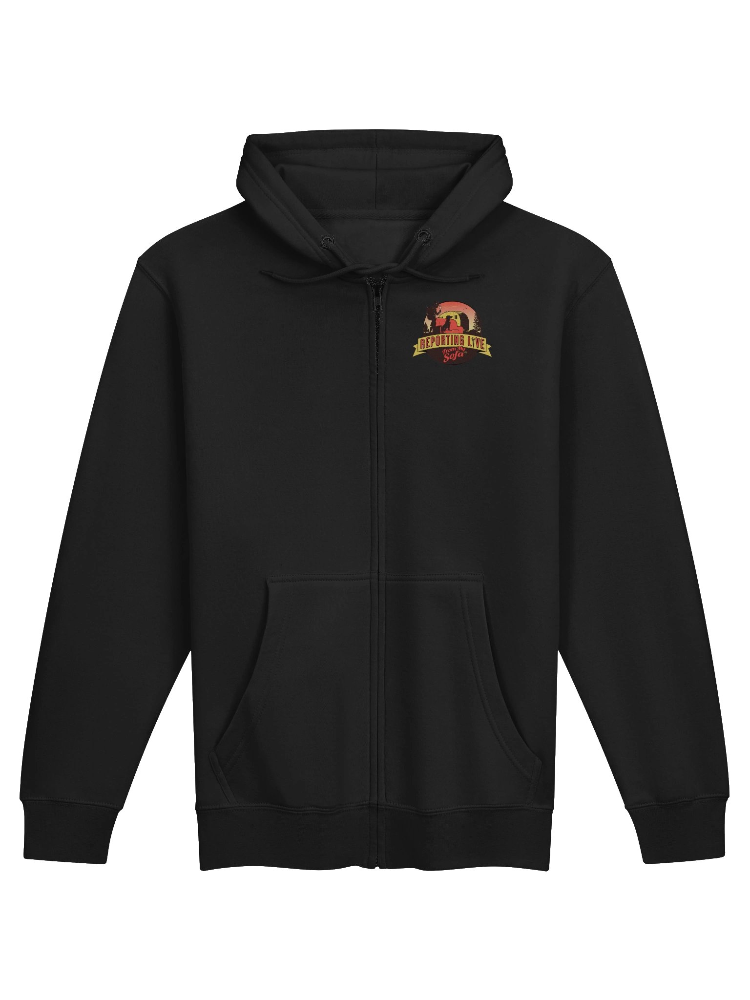 Reporting Live From My Sofa Zip Hoodie product image (1)