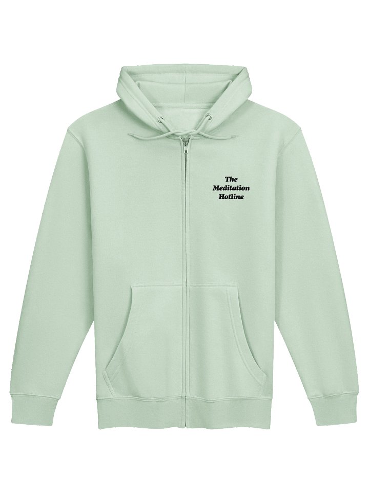 The Meditation Hotline Embroidered Logo Fleece Zip Hoodie product image (13)
