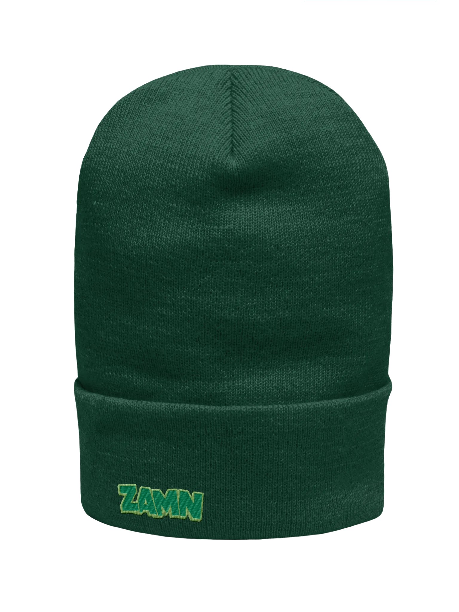 ZAMN Logo Beanie: Green product image (1)