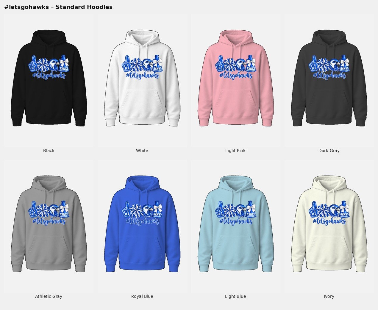 Lets Go Hawks Hoodie product image (5)