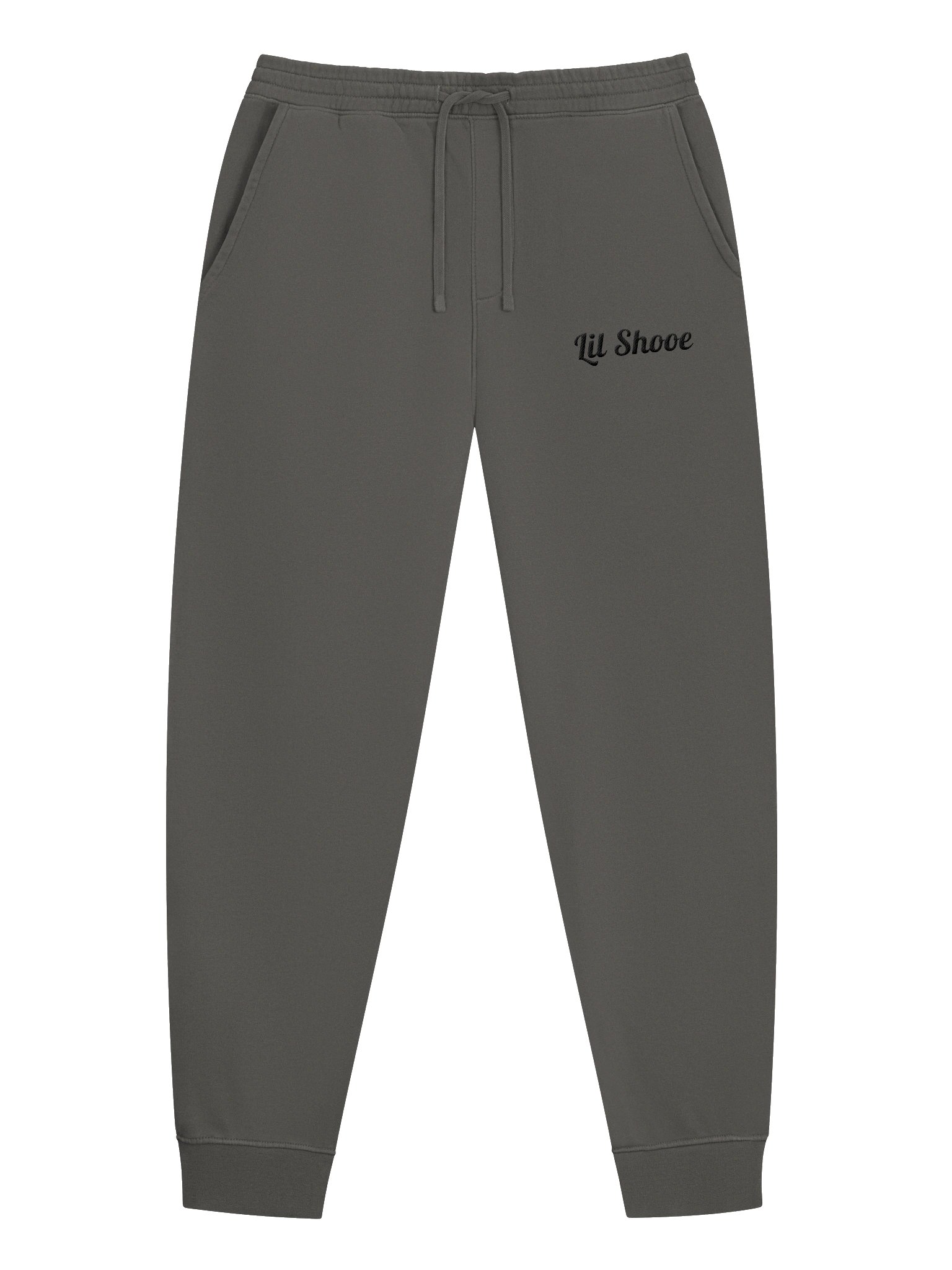 Lil Shooe Blackout Joggers (Ik they're expensive but they cost $50 for me to produce so I need at least $3 of profit). product image (1)