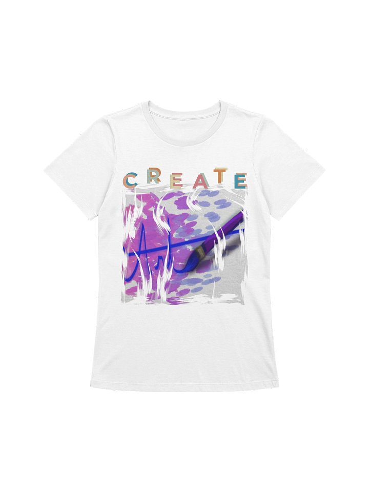 "Create Art" T-Shirt. Women's Bella+Canvas Supersoft Relaxed-fit T-Shirt product image (1)
