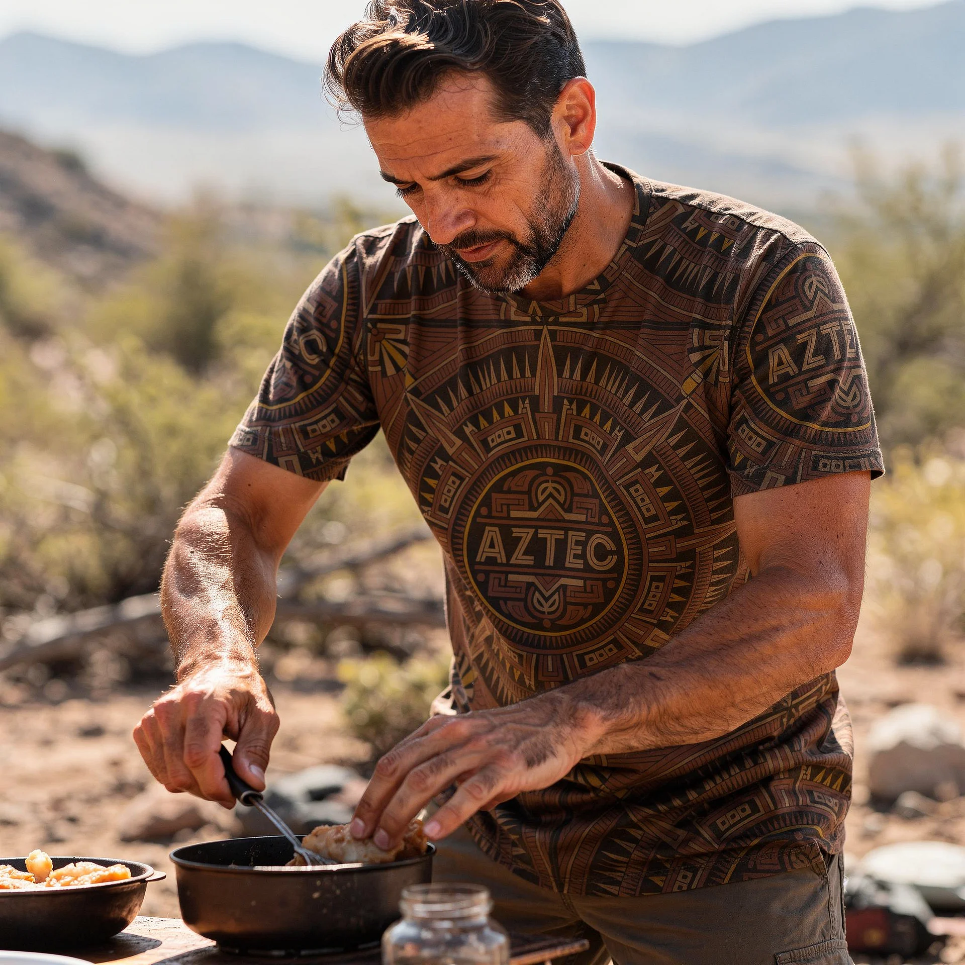 Aztec Sacred Geometry T-Shirt – Ancient Geometry 01 product image (9)