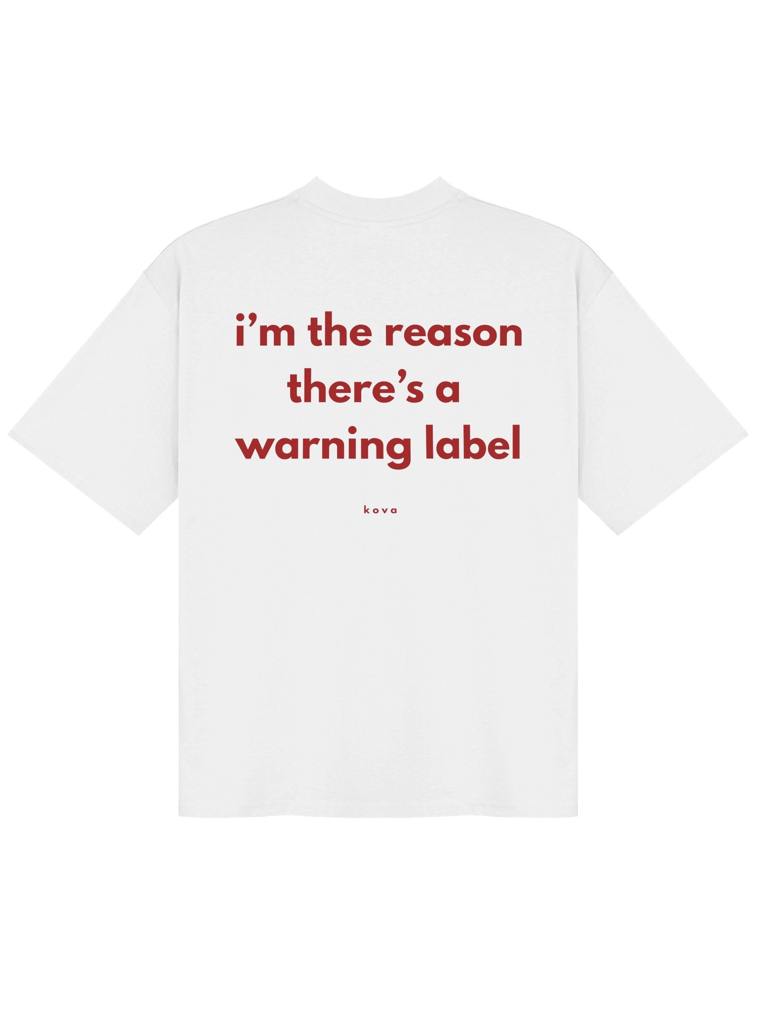 I’m the Reason There’s a Warning Label — Oversized Tee product image (2)