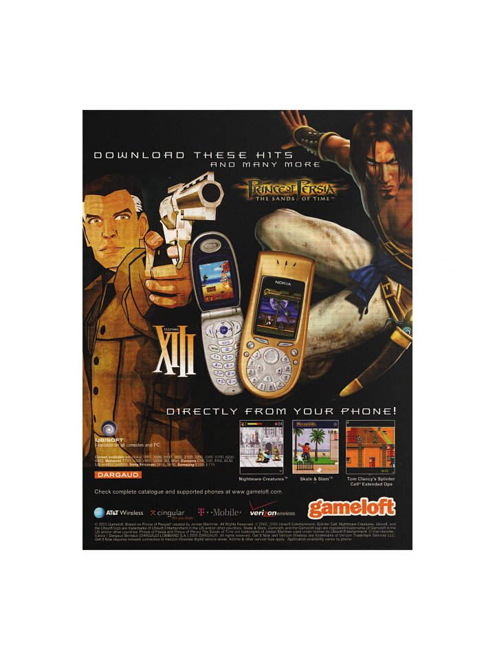 Gameloft Nokia N-Gage Games - Promotional Poster/Flyer product image (1)
