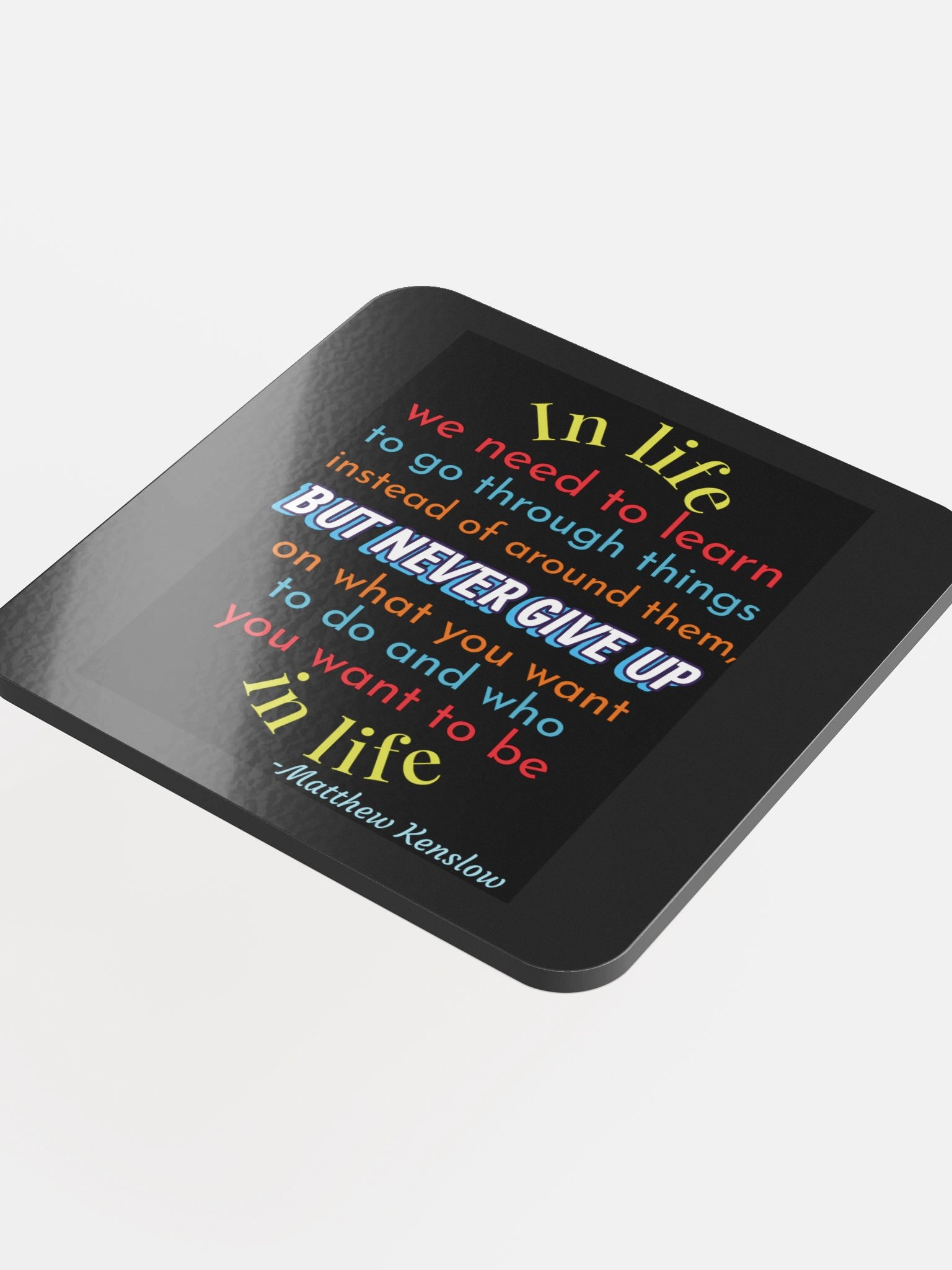 Glossed Cork Coaster [Quote 7] product image (4)