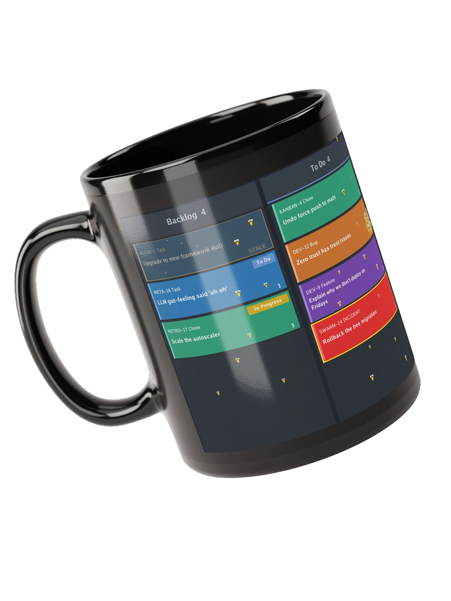 Bees have Entered the Sprint Full Board Mug Blk product image (10)