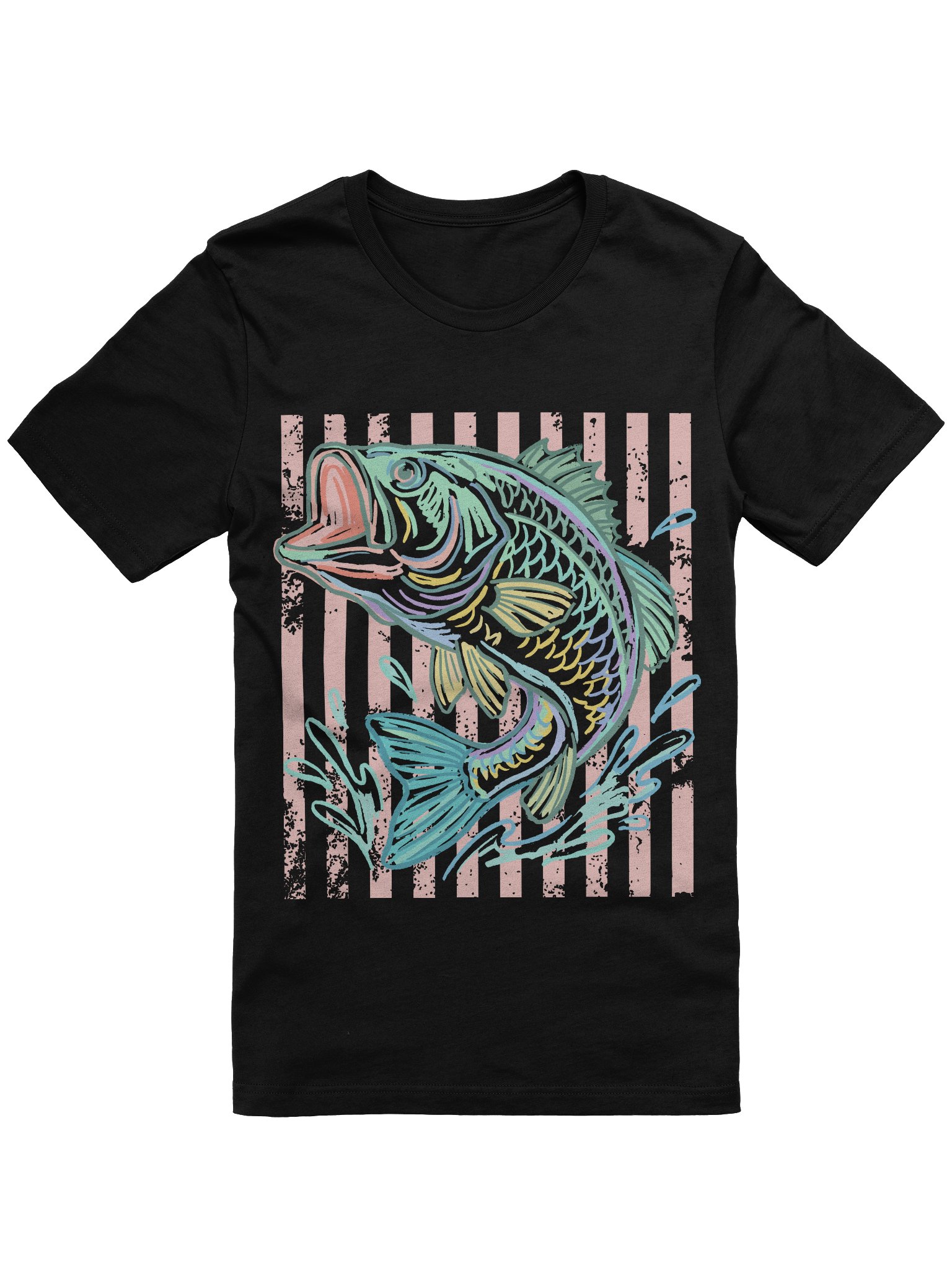 Leaping Pastel Fish — Supersoft Tee product image (5)