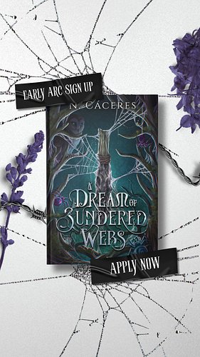 BOOK TWO COMING OCTOBER 19.

Apply for the e-ARC and preorder A Dream of Sundered Webs.

🖤 Fae (but the worst kind)
🖤 Politic...