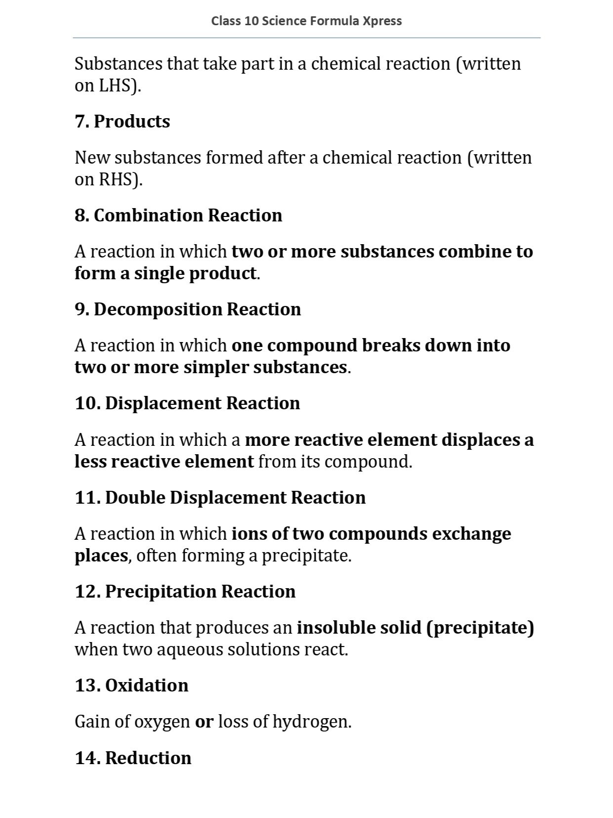 Class 10 Science Formula Xpress product image (3)
