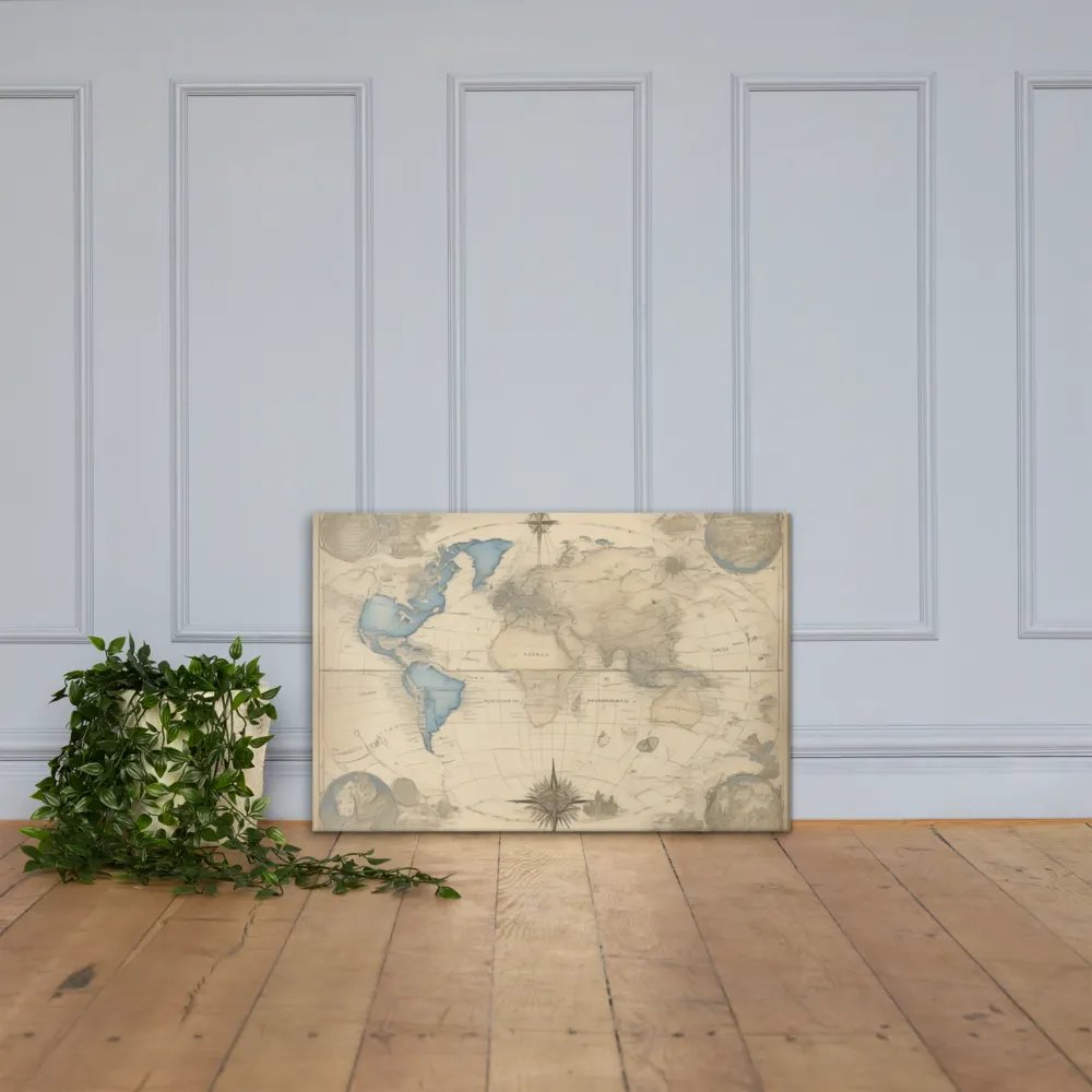 World Map for Wall Art | Earth Impressions Hand-Drawn World Map [24