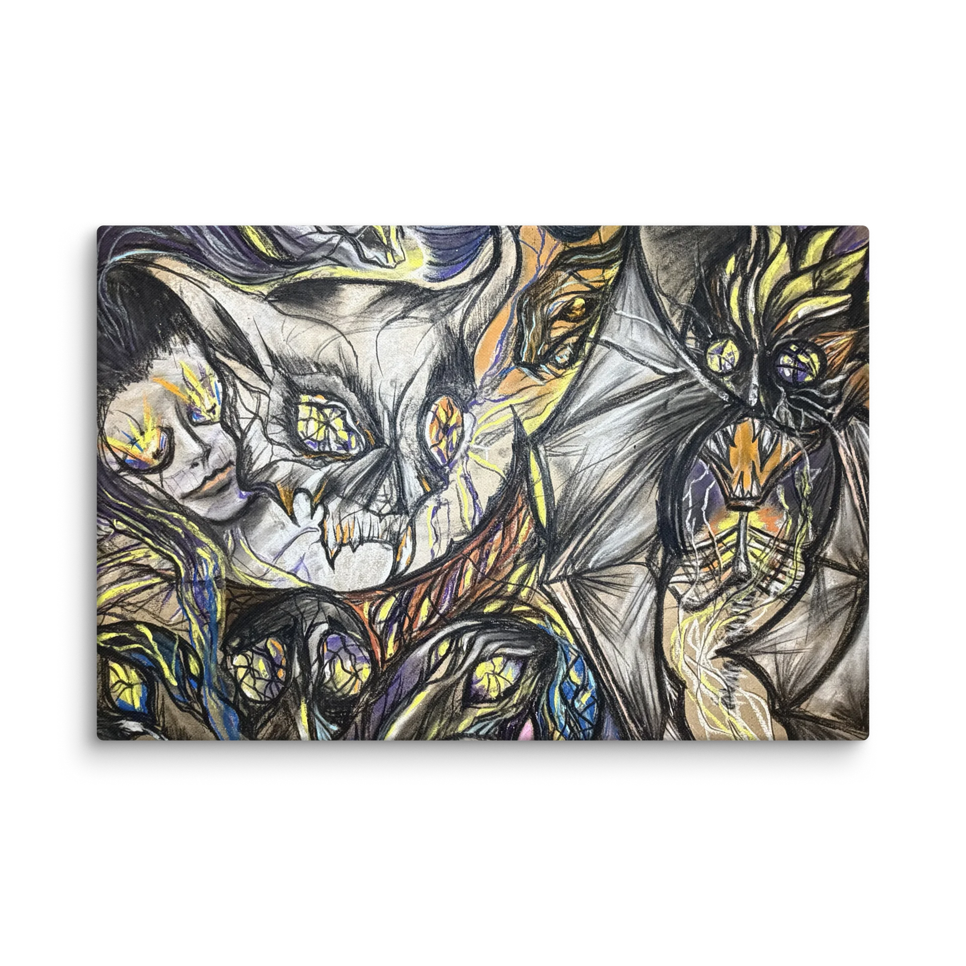 The Sorceress and Skull Canvas Print by MayneArt product image (1)