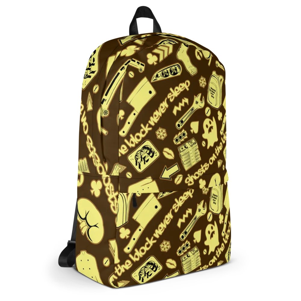 A8M - Ghosts On The Block Never Sleep Bookbag (Drizzle December) product image (9)