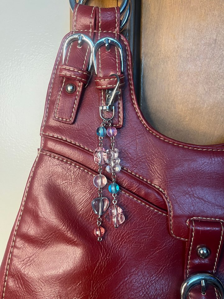 Blue & Pink Classic Bag Charm product image (1)