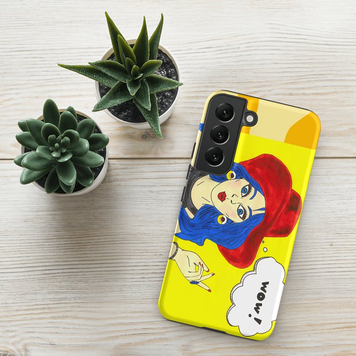 Pop art girl (art by Dina R.) acrylic painting picture - Tough Case for Samsung product image (24)