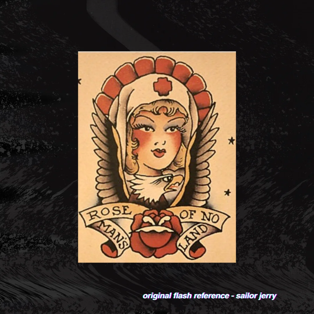 Sailor Jerry Rose of No Man's Land Nurse Pattern product image (2)