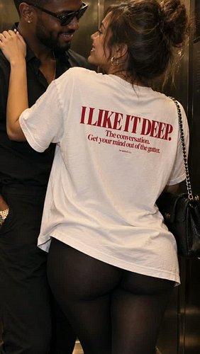 She likes it deep.

The conversation, you sickos. 😭

Imagine your girlfriend pulling up to date night wearing this.

You laug...