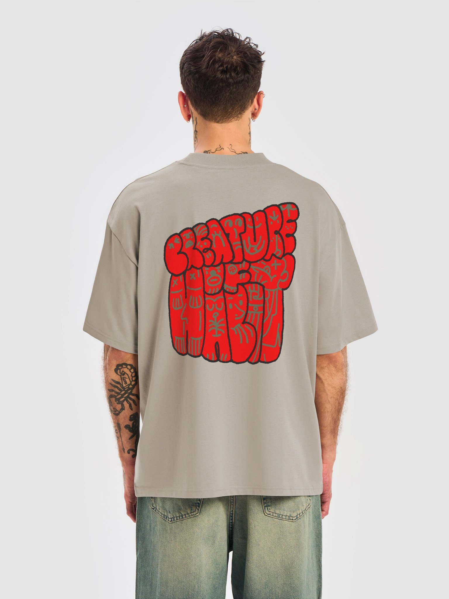 Squiggles Stone Oversized T-Shirt product image (4)