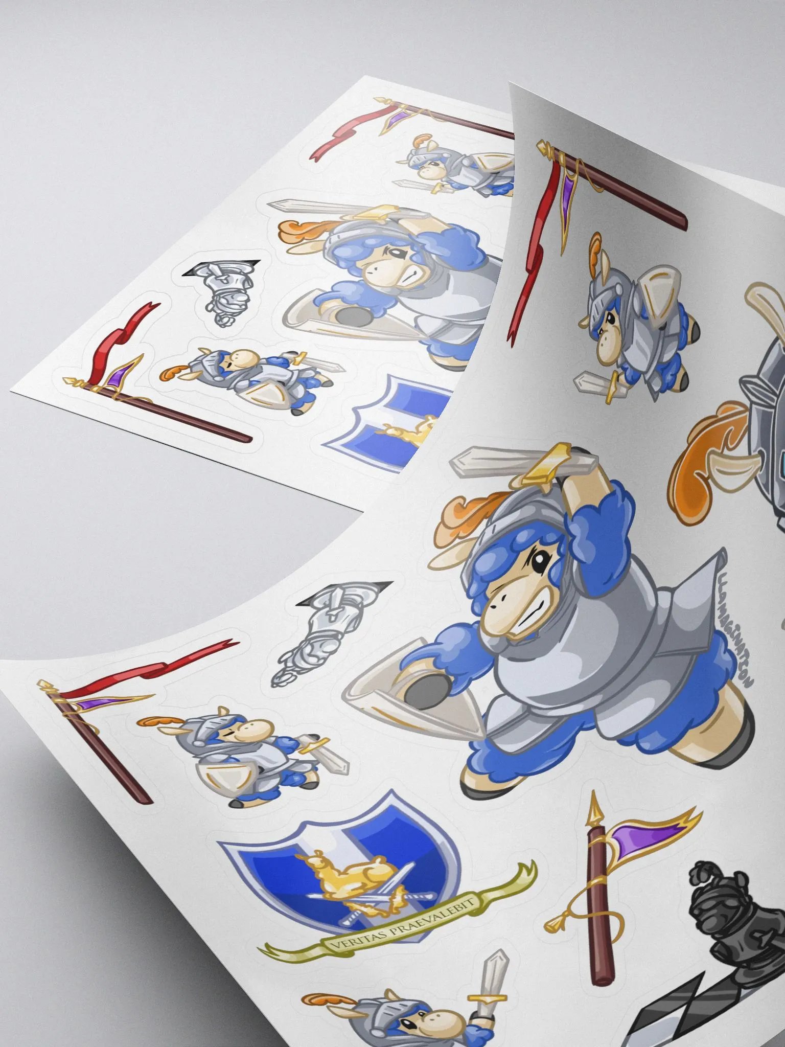 Llama Knight Sticker Set product image (4)