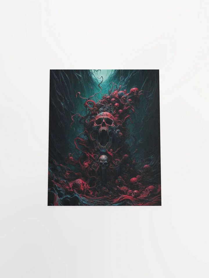 Surreal Skull Chaos Matte Poster product image (6)