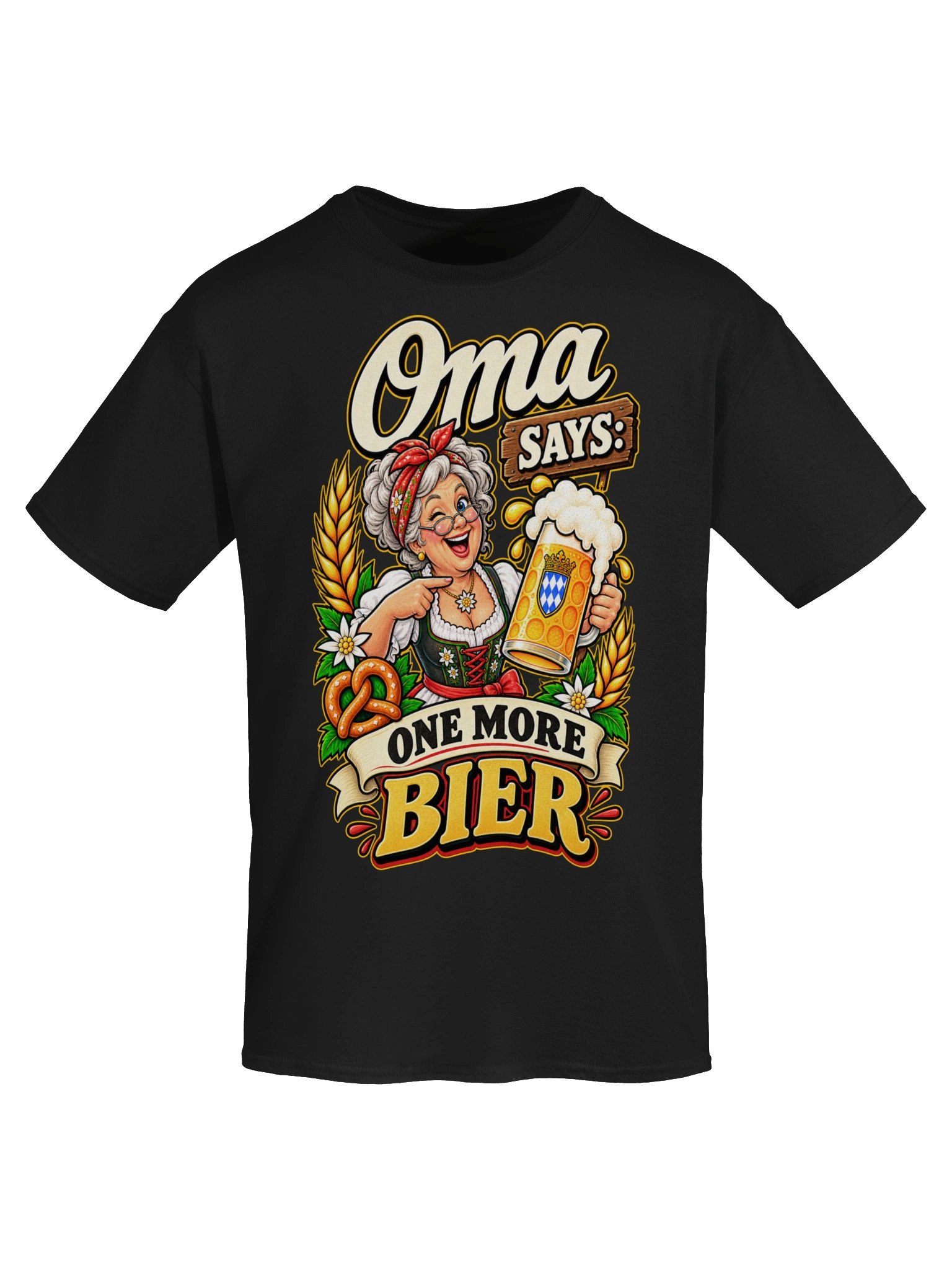 Oma Says One More Bier Funny Oktoberfest Vintage Tee product image (53)