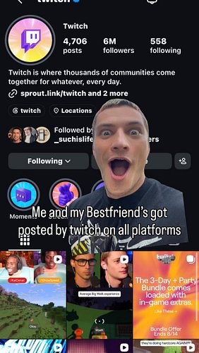 @twitch thank you so much for posting us. You’ve motivated not only us but everyone one around us to keep going and that anyo...
