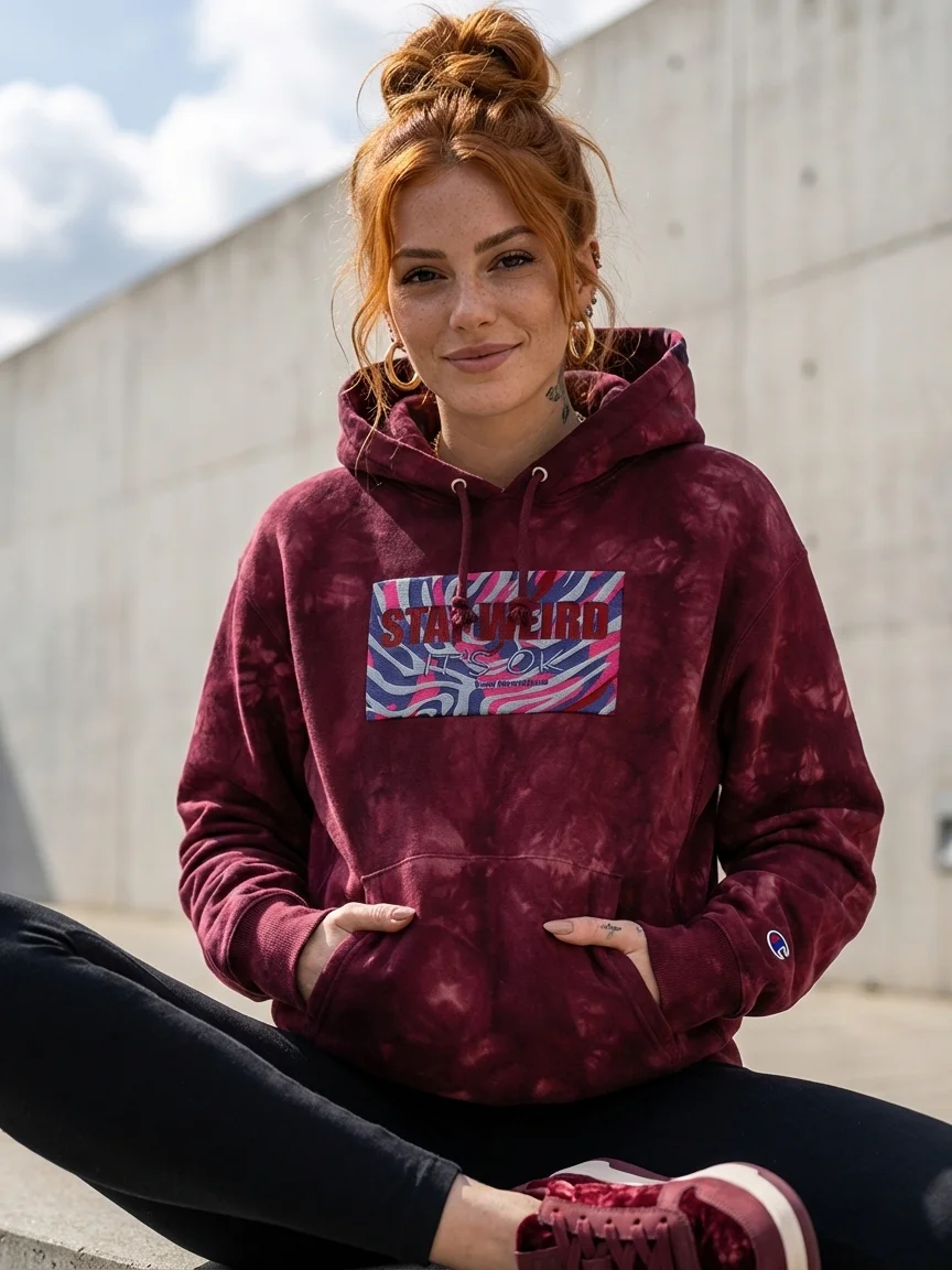 It's Ok HAC +Champion-Embroidered Hoodie product image (2)