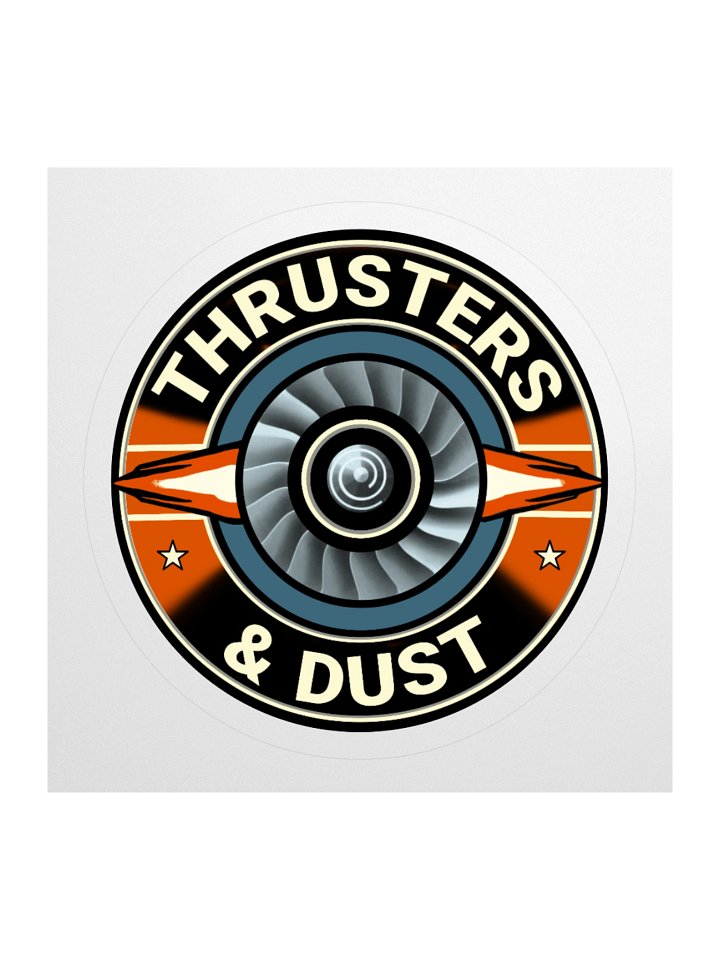 Thrusters & Dust Crew Sticker (3 sizes) product image (3)