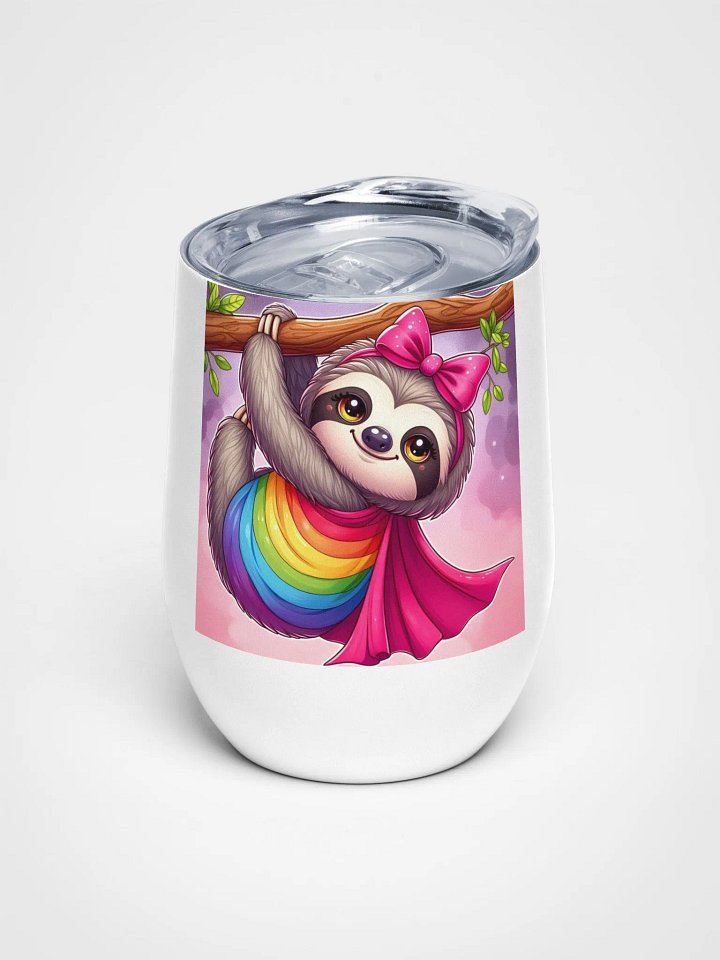 Pris- Sleepy Socialist Pride-Wine Tumbler product image (1)