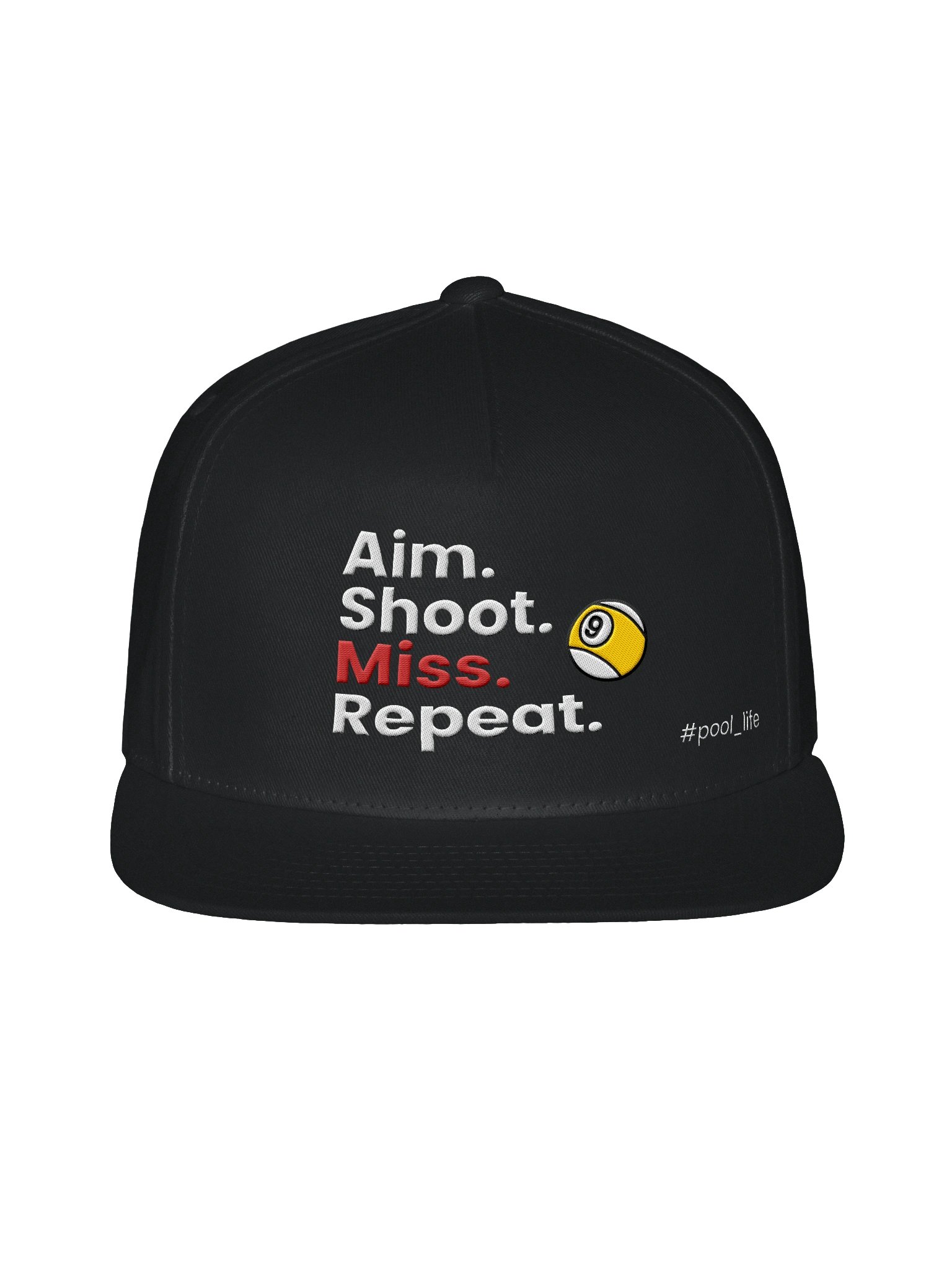 9-ball Pool Life Cap (Snapback - Black) product image (1)