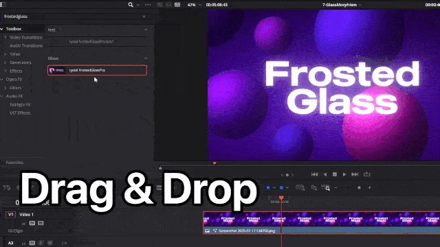 Frosted Glass Preset - Drag & Drop product image (3)