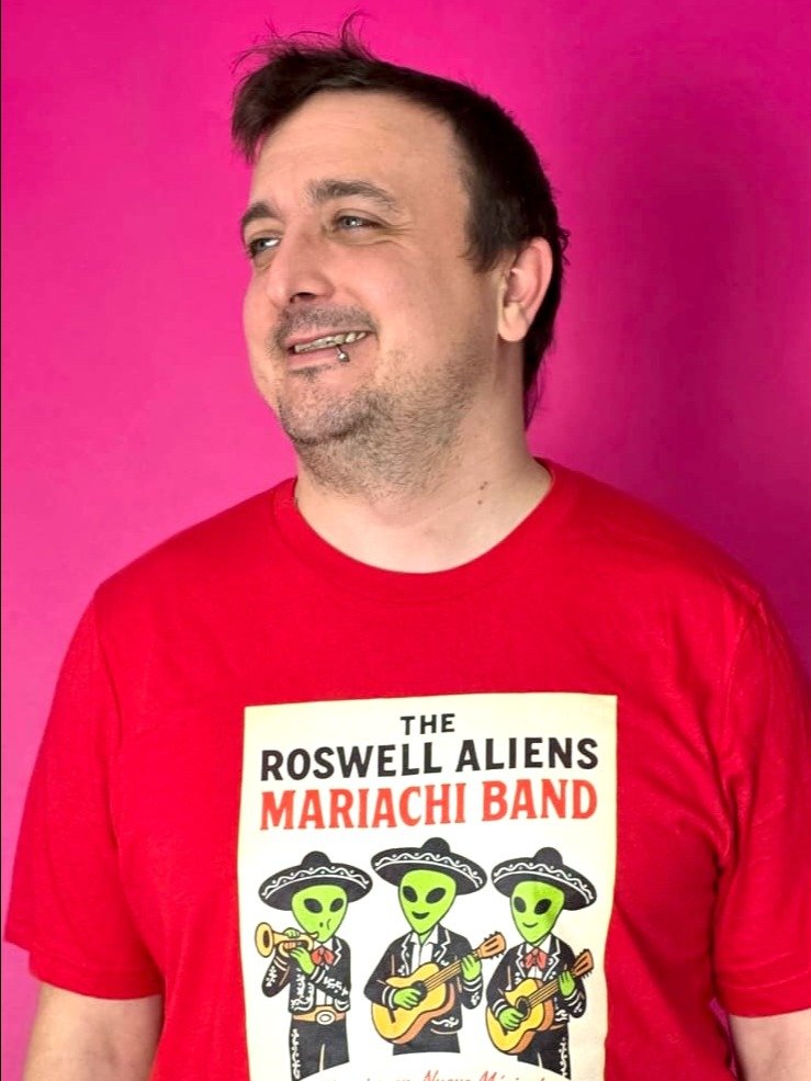 Mariachi Band Roswell Aliens 1950's Retro Concert Tee Fit Unisex T-Shirt product image (2)
