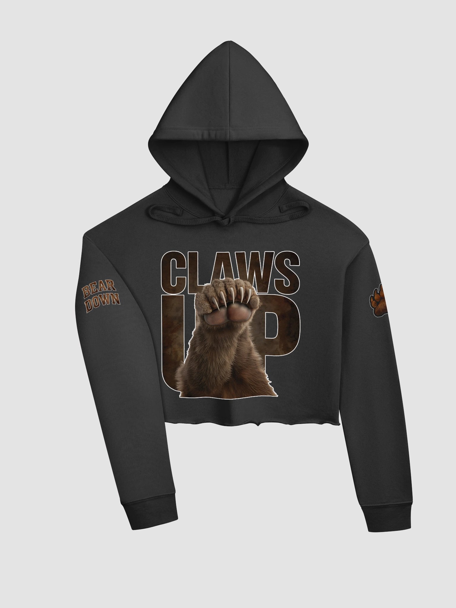 Claws Up Women’s Fleece Crop Hoodie (Collector’s Edition) | Chicago | Football | Home Locker product image (4)