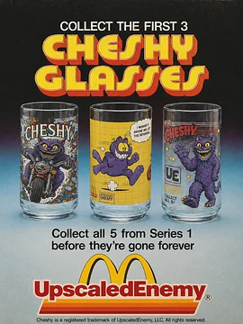 Cheshy Nostalgia Collectors Glass 3pk w/Can Coozie and Insert Coin Socks! 