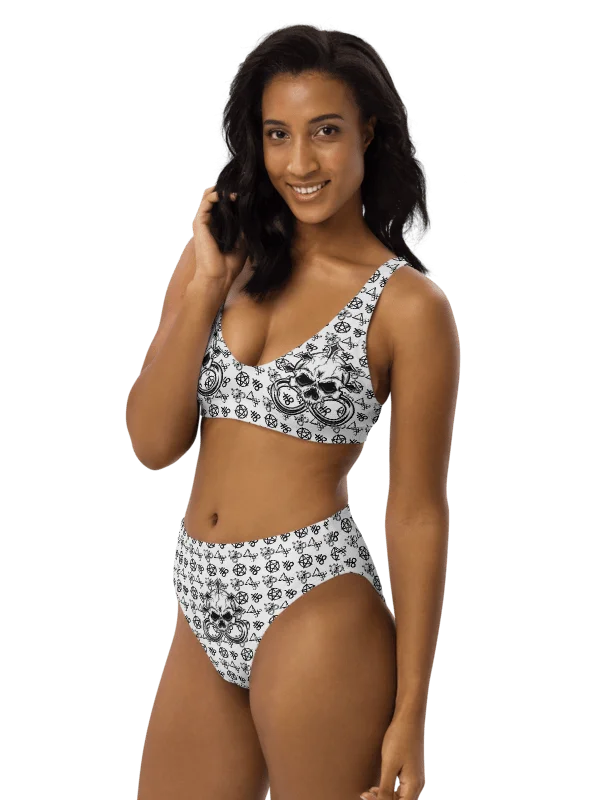 Skull Piercing Records High Waisted Bikini Set product image (1)