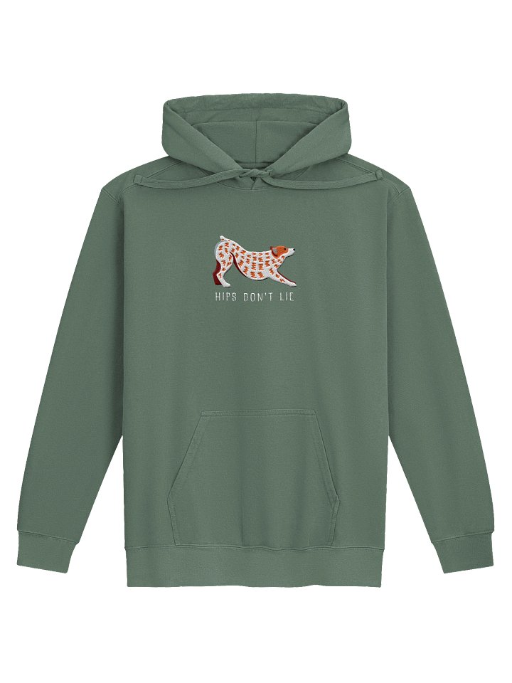 Hips Don't Lie Premium Hoodie (Embroidered) of an Australian Cattle Dog(Red Heeler) product image (9)