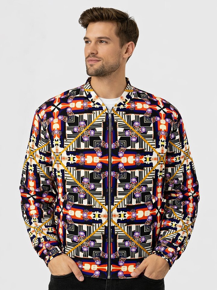 Jellyfish at The Crossroads All-Over Print Bomber Jacket product image (2)