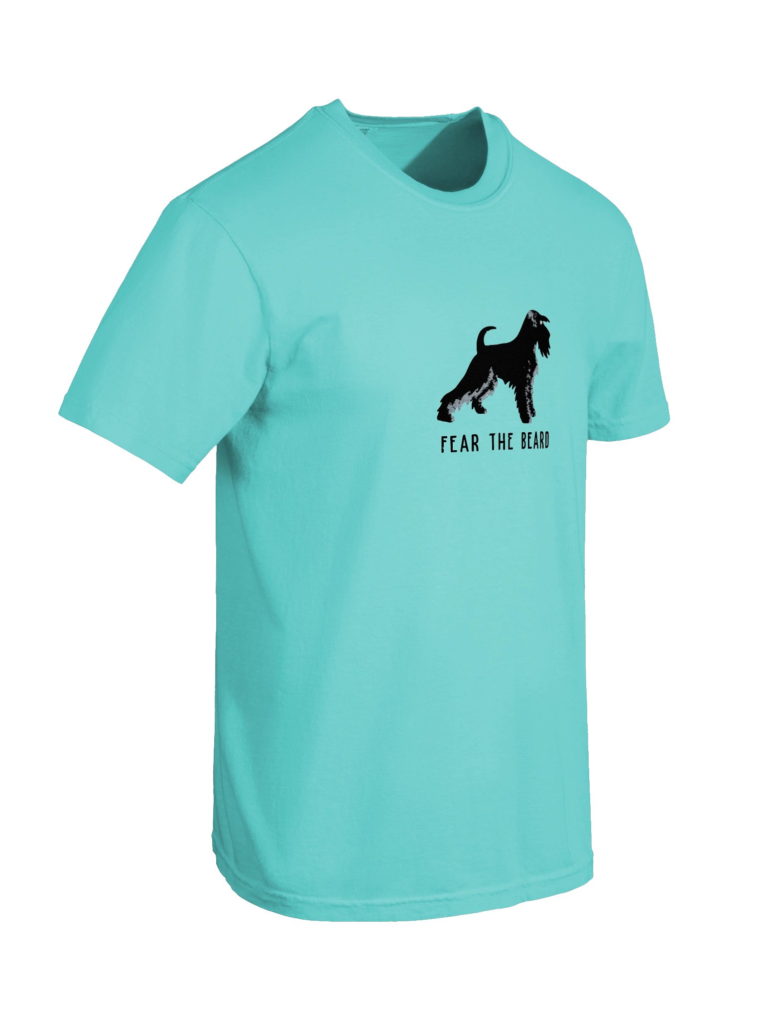 Fear the Beard T-Shirt(Embroidered) of a Miniature Schnauzer(Black) product image (38)